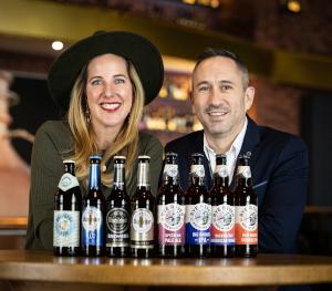 Eigenaar Warsteiner Gruppe Catharina Cramer met eigenaar Rye River Tom Cronin 